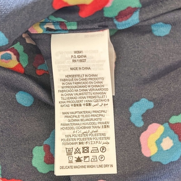 Boden Grace Floral Neck Tie Blouse | Size 14 - Picture 14 of 16